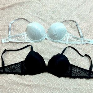 René Rofé 34C Laced Bra lot of 2 model #RN72409